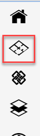 Screenshot der Bedienelemente im BIM-Explorer. Markierung des Oberflächenelements "Etagengrundriss auswählen"