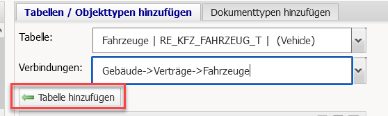 Tabelle hinzufügen