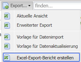 Screenshot Export-Möglichkeiten