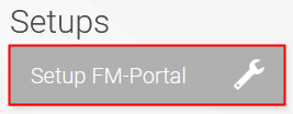 Screenshot "Setup FM-Portal"