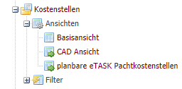 Screenshot Beispiele personalisierte Ansichten