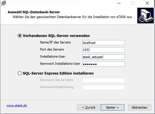 Screenshot SQL-Server